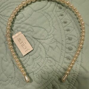 J. Crew Ivory Pearl Headband nwt